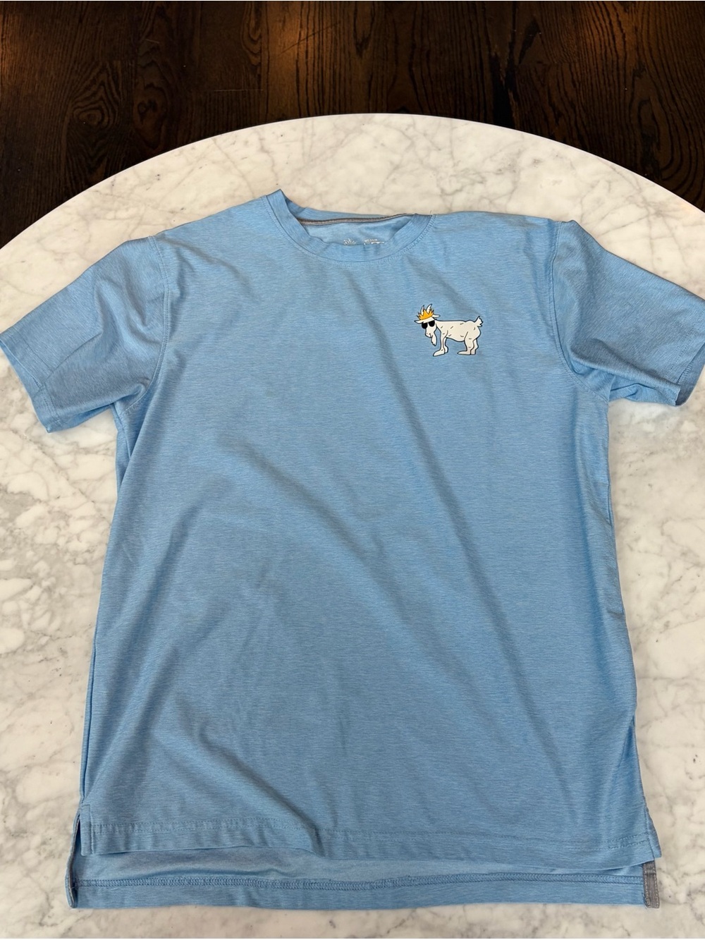 GOAT USA Men’s Light Blue Short Sleeve Tee - Medium